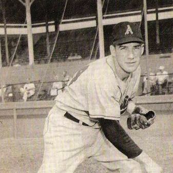 Jack Crimian Jack Crimian Kansas City Athletics Baseball Player 1956 BW Signed