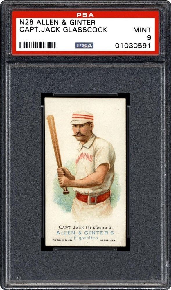 Jack Glasscock 1888 Allen Ginter N28 CaptJack Glasscock Baseball PSA