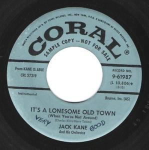 Jack Kane (composer) JACK KANELONESOME OLD TOWNSTLOUIS BLUES1958 DJHEAR eBay
