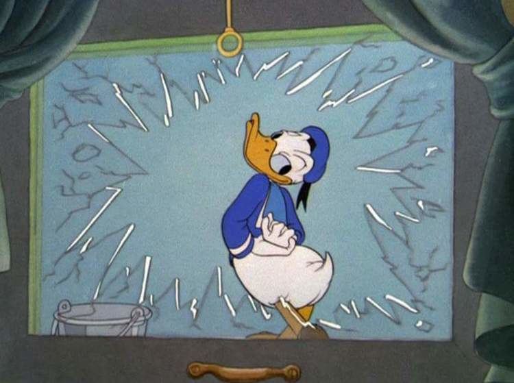 Jack King (animator) Window Cleaners 1940 Jack King director Donald Duck behind