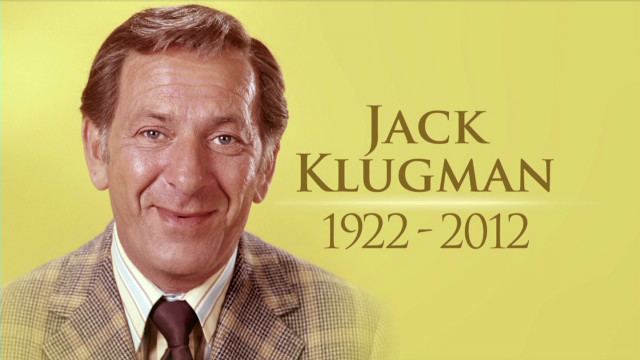 Jack Klugman Odd Couple39 actor Klugman dies at 90 CNNcom