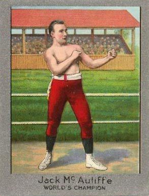 Jack McAuliffe (boxer) 1910 Mecca Cigarettes Boxing Silver Border Jack McAuliffe 19 Boxing