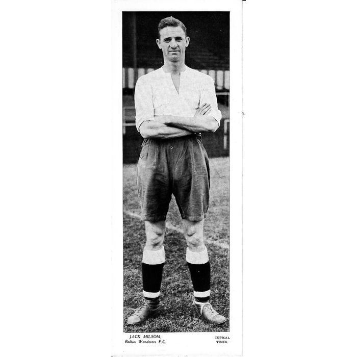 Jack Milsom Bolton Wanderers FC Jack Milsom original 1930s Topical Times