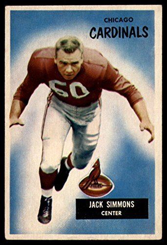 Jack Simmons (American football) Amazoncom Football NFL 1955 Bowman 27 Jack Simmons EX