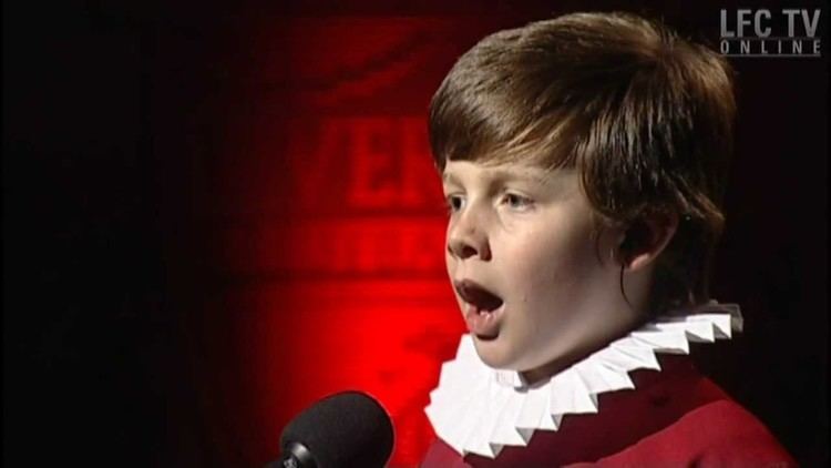Jack Topping Choirboy Jack Topping at Liverpool FC YouTube
