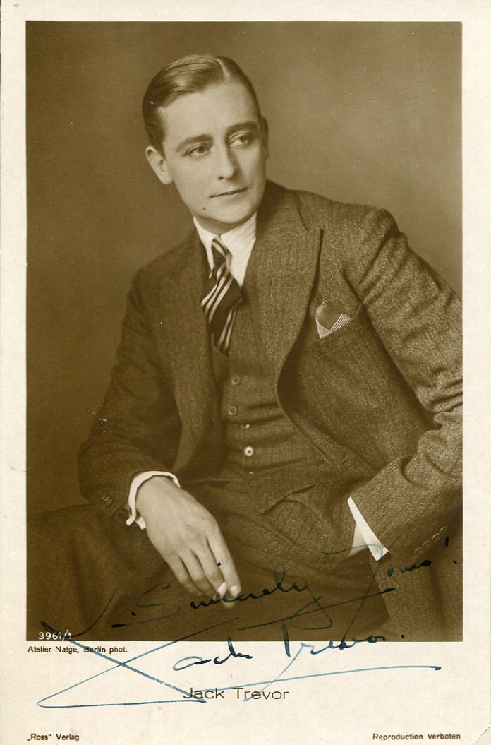 Jack Trevor Jack Trevor autograph English silent film actor signed vintage