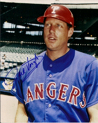 Jack Voight AutographedHand Signed 8x10 Photo Jack Voight Texas Rangers