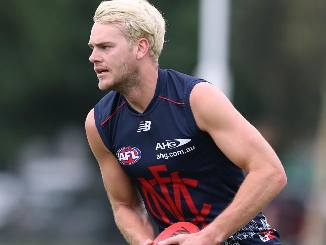 Jack Watts (footballer) Jack Watts hair Melbourne stars new peroxide blond look for pre