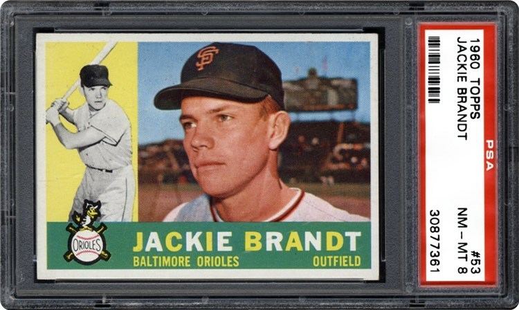 Jackie Brandt 1960 Topps Jackie Brandt PSA CardFacts