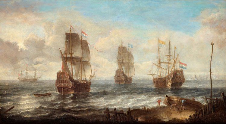 Jacob Adriaensz Bellevois JACOB ADRIAENSZ BELLEVOIS Circle of Sailing ships Bukowskis