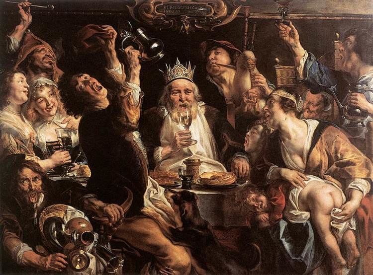 Jacob Jordaens The King Drinks by JORDAENS Jacob