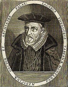 Jacobus Theodorus Tabernaemontanus uploadwikimediaorgwikipediacommonsthumb22b