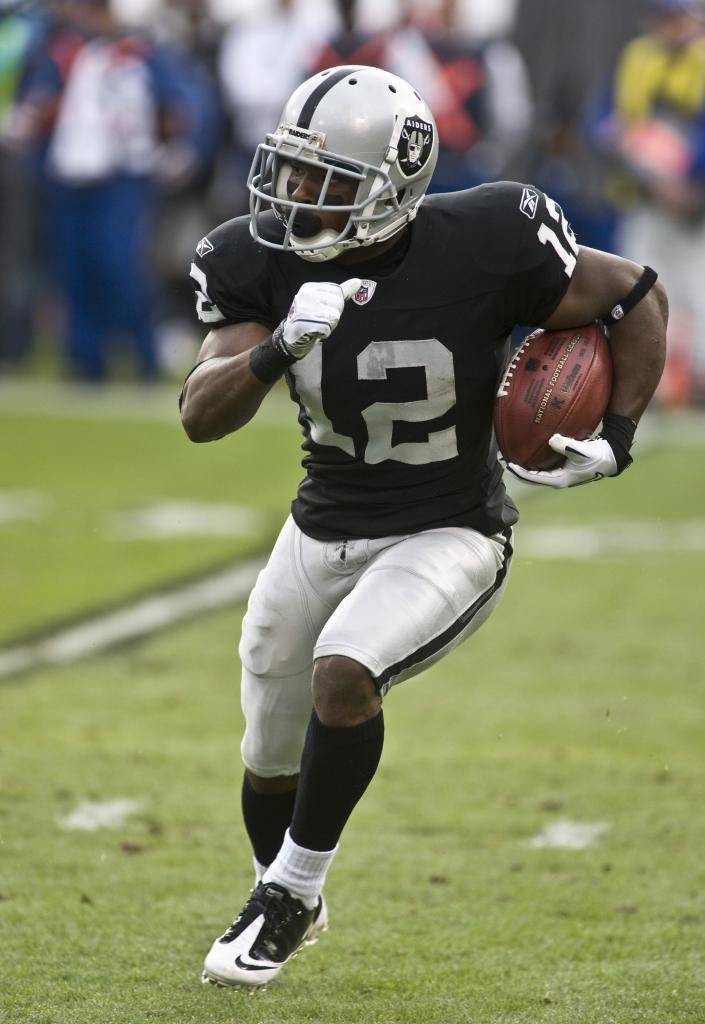 Jacoby Ford Oakland Raiders Jacoby Ford 12 returns a kickoff by the