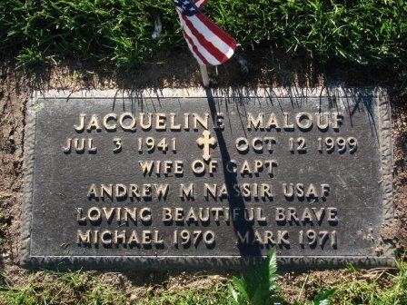 Jacqueline Malouf's grave