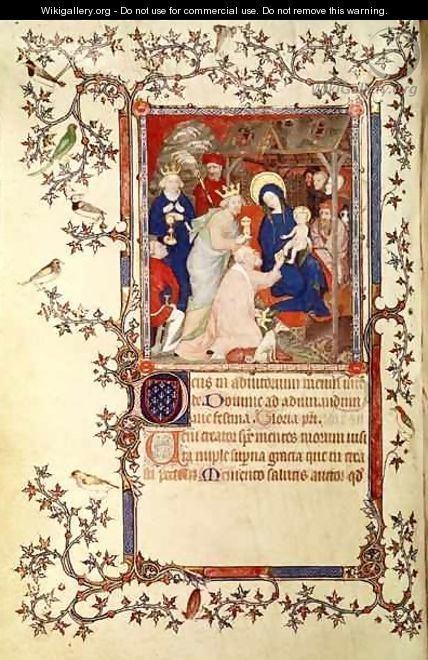 Jacquemart de Hesdin The Adoration of the Magi from Les Petites Heures de Duc