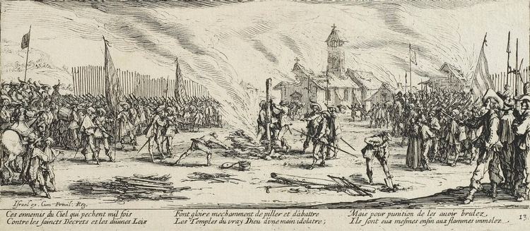 Jacques Callot The stake 1633 The Miseries and Misfortunes of War by