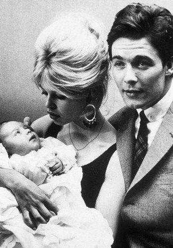 Jacques Charrier Brigitte Bardot with Jacques Charrier19600310 baptism