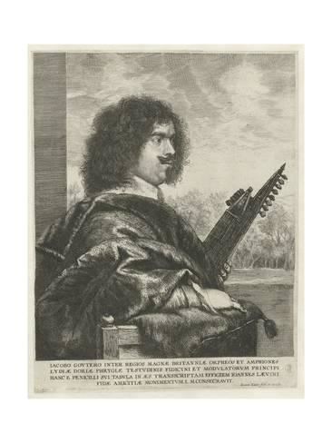 Jacques Gaultier Portrait of the Composer and Lutenist Jacques Gaultier 16311635