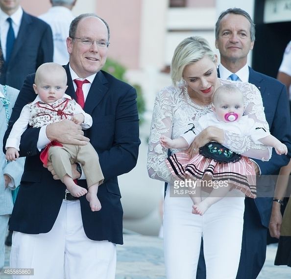 Jacques, Hereditary Prince of Monaco Prince Albert II and Princess Charlene Of Monaco Attend Traditional