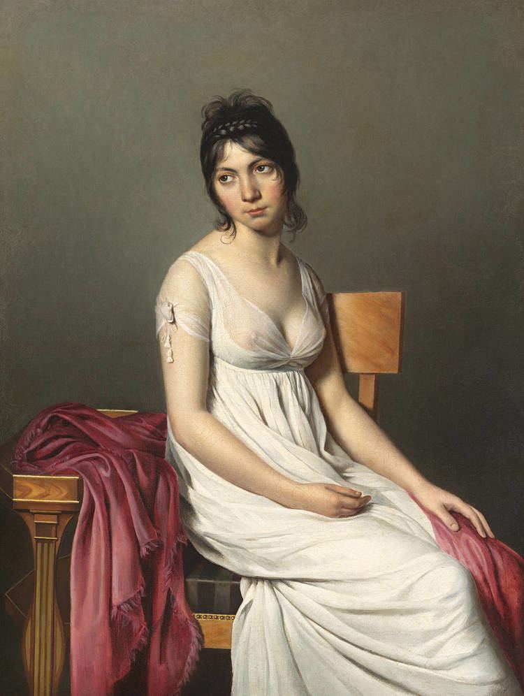 Jacques-Louis David JacquesLouis David Portrait of a Young Woman in White