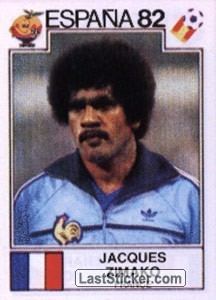 Jacques Zimako Sticker 287 Jacques Zimako Panini FIFA World Cup Spain