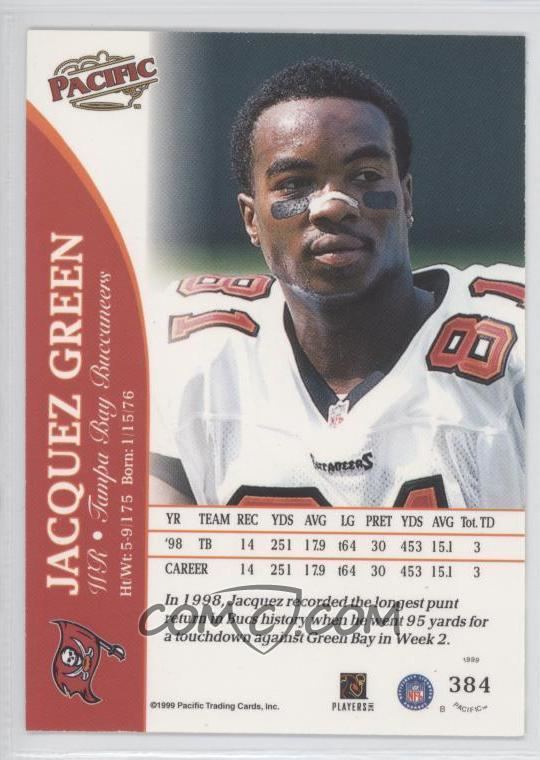 Jacquez Green 1999 Pacific Opening Day 384 Jacquez Green 45 COMC