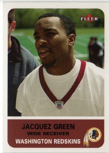 Jacquez Green WASHINGTON REDSKINS Jacquez Green 72 FLEER Tradition
