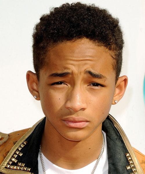Jade Smith Jaden Smith Short Curly Casual Afro Hairstyle Black