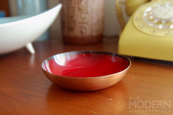 Jade Snow Wong Jade Snow Wong Red Enamel Bowl on A La Modern