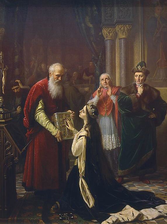 Jadwiga of Poland FileSimmler Queen Jadwiga39s oathpng Wikimedia Commons