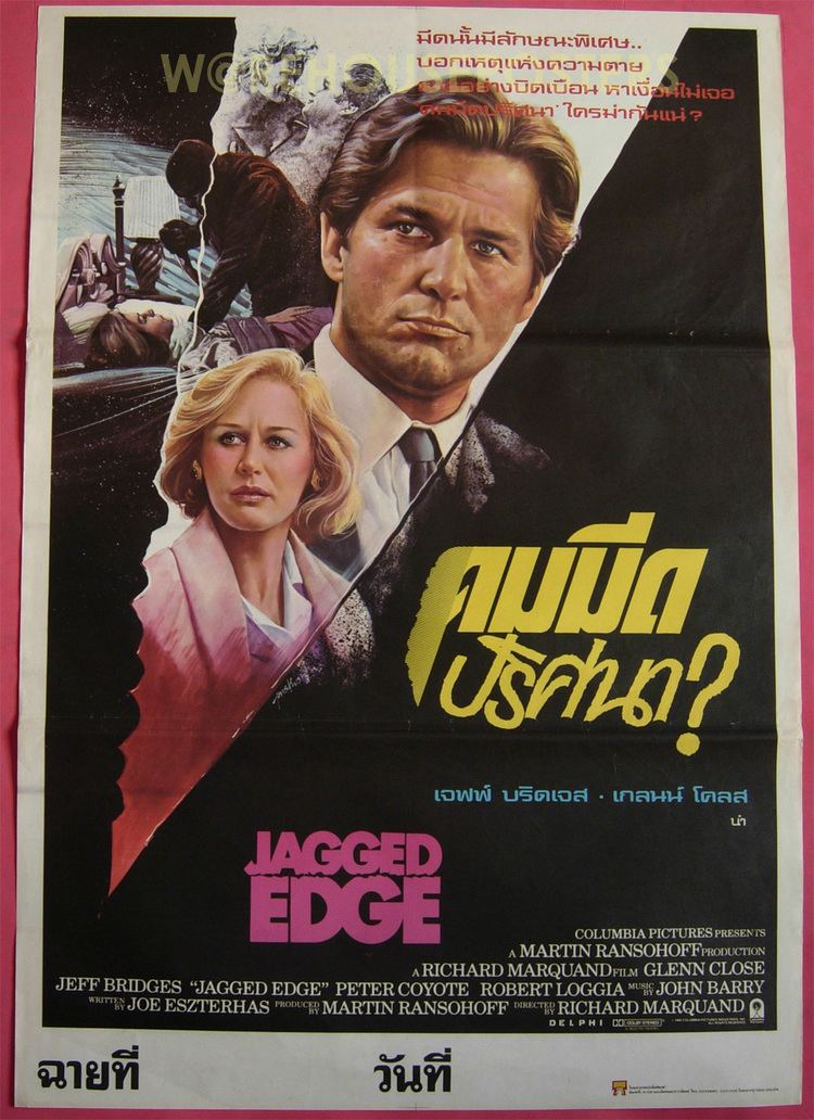 Jagged Edge (film) JAGGED EDGE 1985 Thai Movie Poster Jeff Bridges eBay