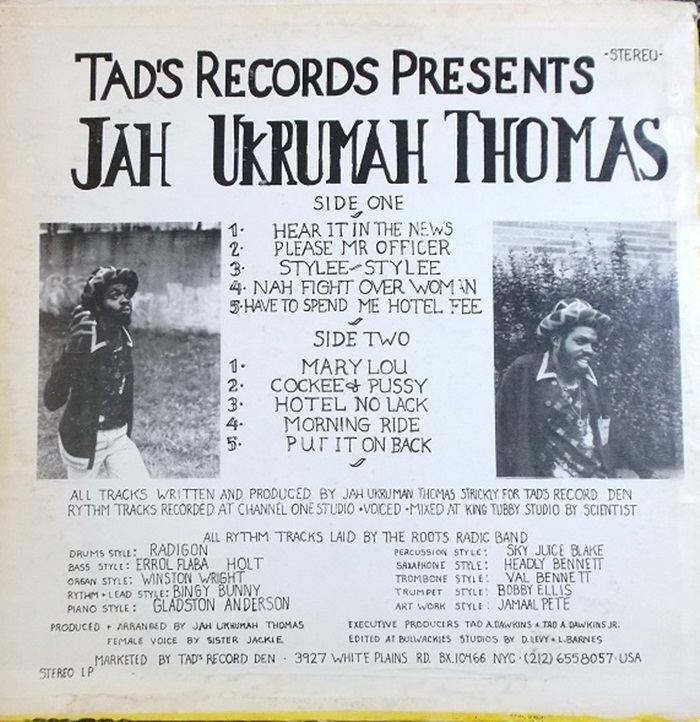 Jah Thomas Jah Thomas Nah Fight Over Woman 1980Reggae Album Covers