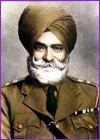 Jaimal Singh wearing brown dastar and brown coat