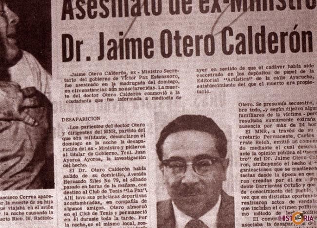 Jaime Otero Calderón Asesinato de Jaime Otero Caldern 15 de Febrero de 1970 Un da