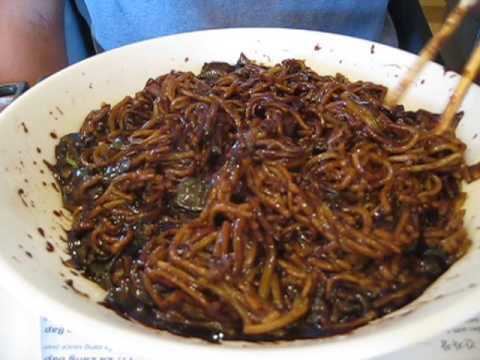 Jajang Eating Ja Jang Myun Zazang Korean Noodle San Francisco