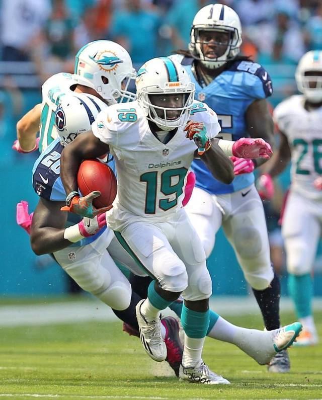 Jakeem Grant Dolphins39 Grant scores first career touchdown on 74yard punt return