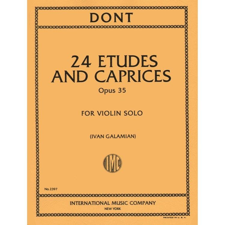 Jakob Dont Dont Jakob 24 Etudes and Caprices Op 35 Violin solo edited by