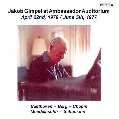 Jakob Gimpel Piano Recital Gimpel Jakob CHOPIN F LISZT by Jakob Gimpel