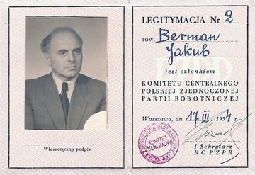Jakub Berman Jakub Berman39s Papers Received at the Hoover Institution