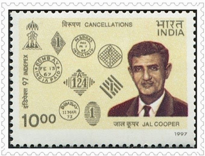Jal Cooper GANDHI STAMPS CLUB Jal Cooper Overprint stamp How he was