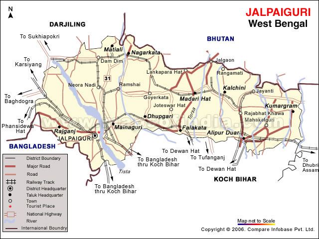 Jalpaiguri in the past, History of Jalpaiguri