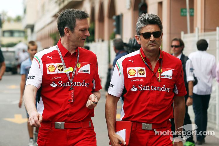 James Allison (motorsport) f1monacogp2014ltorjamesallisonferrarichassistechnicaldirectorwithmarcomattijpg