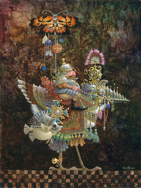 James C. Christensen James C Christensen Butterfly Knight