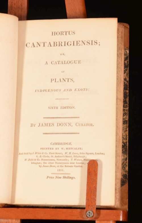 James Donn Hortus Cantabrigiensis By James Donn 1811 Cambridge W Metcalfe