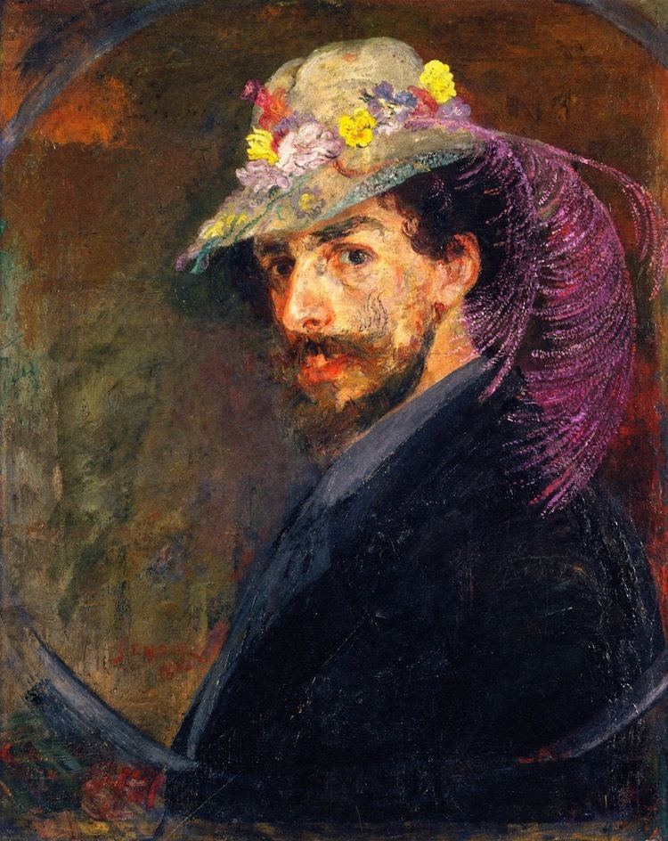 James Ensor The Athenaeum SelfPortrait with Flowered Hat James