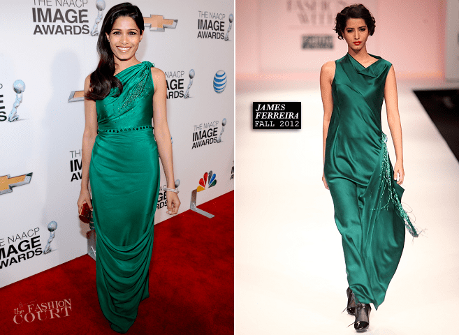 James Ferreira Freida Pinto in James Ferreira 2013 NAACP Image Awards