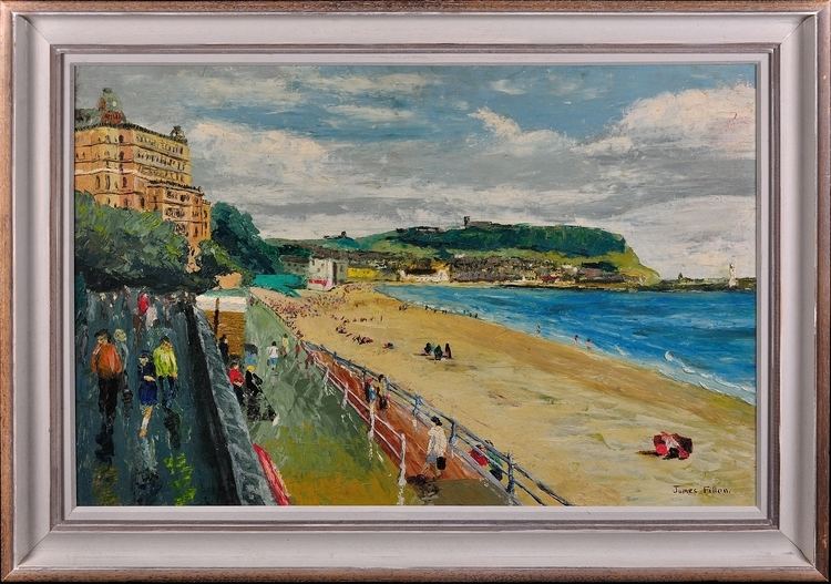 James Fitton (artist) James Fitton Scarborough Oil on Board paintings by English