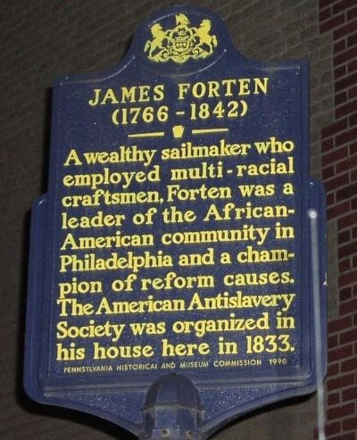 James Forten Abolitionist of Society Hill Hidden City Philadelphia