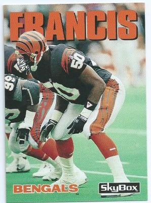 James Francis (American football) CINCINNATI BENGALS James Francis 44 SKYBOX Impact 1992 NFL