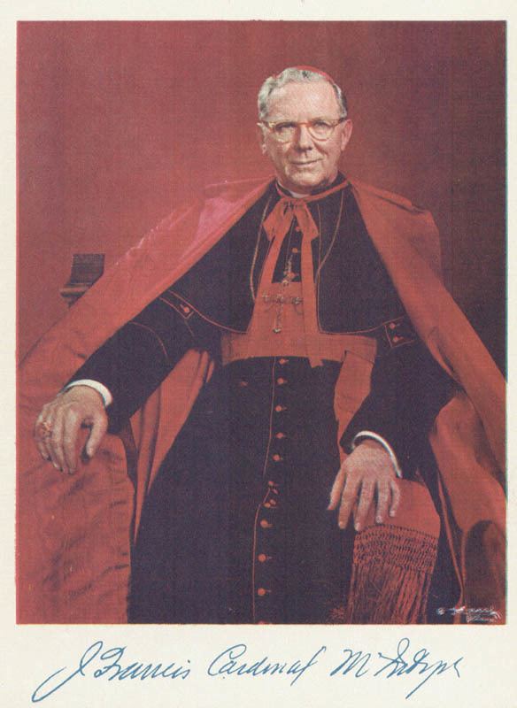 James Francis McIntyre James Cardinal Mcintyre Autograph Note Signed Autographs